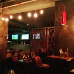 "Bulls & Beers, Guwahati bar with seating area">