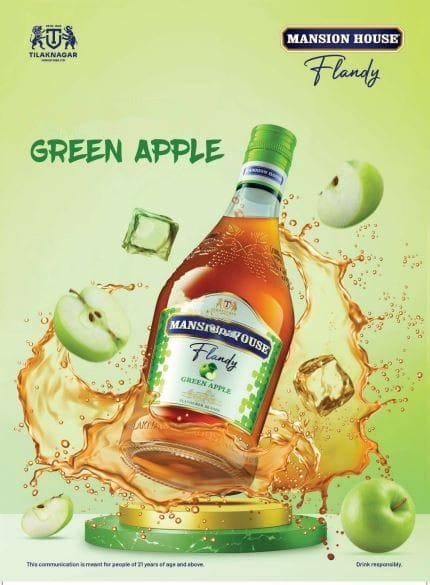 Tilaknagar Industries Launches Green Apple Flavoured Brandy Under Mansion House Flandy Range 25