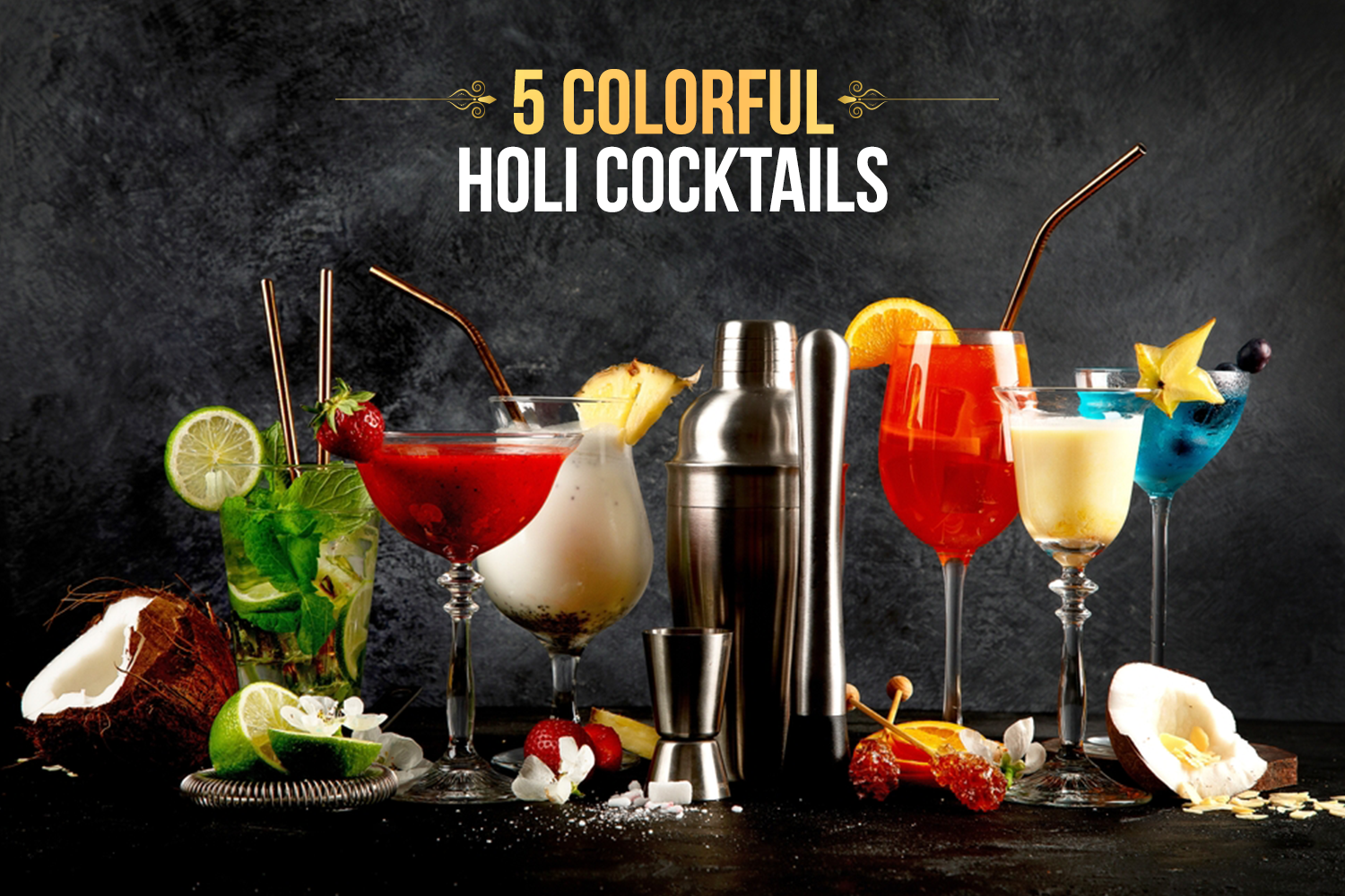 Holi cocktails